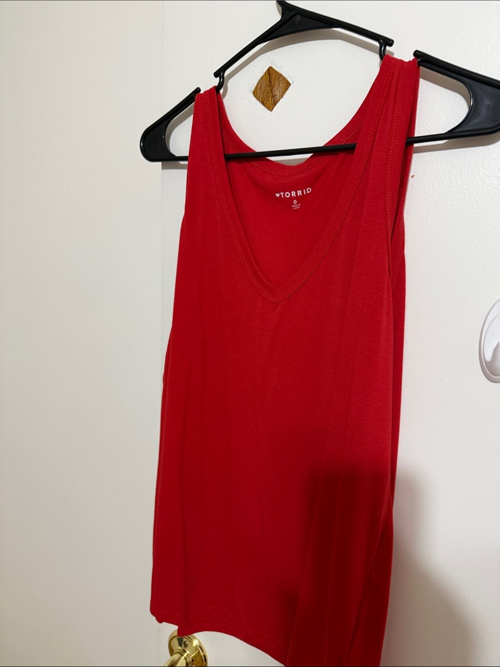torrid Bright Red V-Neck Tank